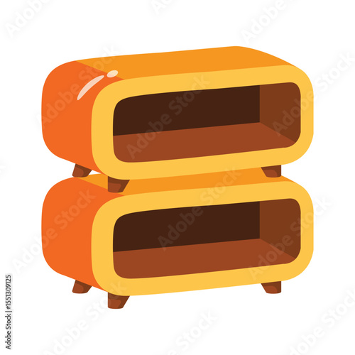 A stylish 2d icon of sideboard table piece