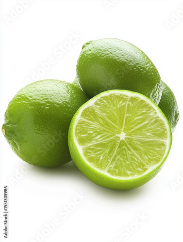 Fresh limes showing their juicy and tangy nature