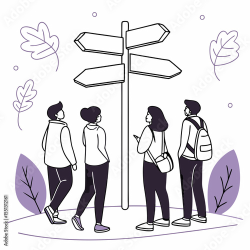 Exploring Diverse Paths A Group Faces Multiple Choices