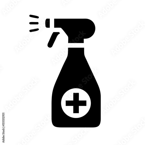 Disinfection spray icon isolated on white background. Vector