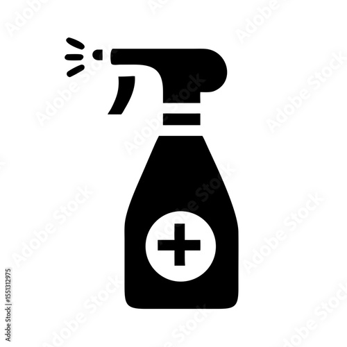 Disinfection spray icon isolated on white background. Vector