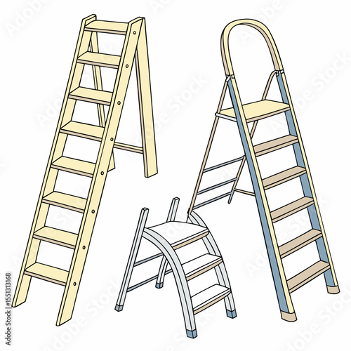Diverse Wooden And Metal Stairway Designs For Illustration