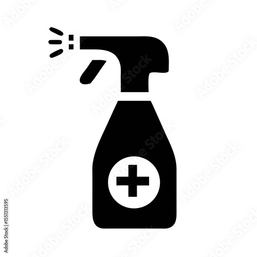 Disinfection spray icon isolated on white background. Vector
