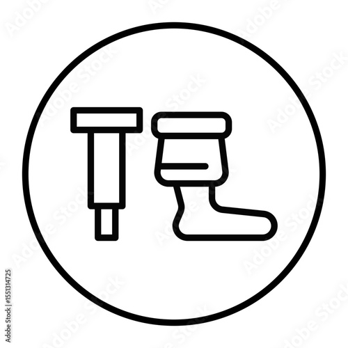 Wooden Leg Vector Icons