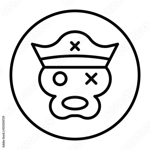 Pirate Monkey Vector Icons