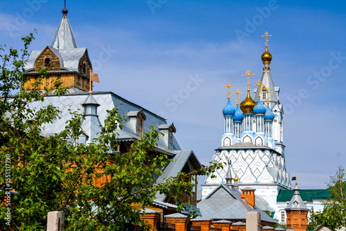 Russia Saraktash 25 May 2010: Trinity Simeon's Convent of Mercy. Cathedral of the Life-Giving Trinity. Orenburg region.