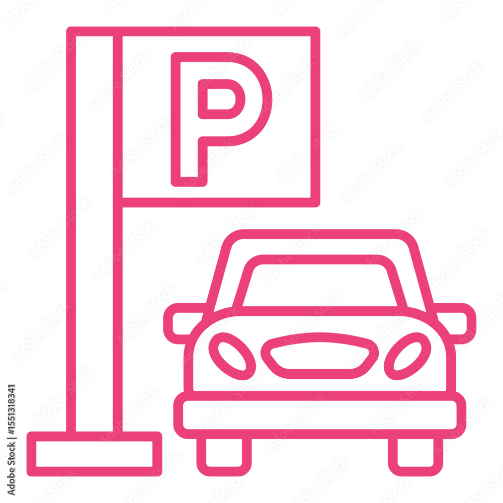 Obraz premium Parking Icon