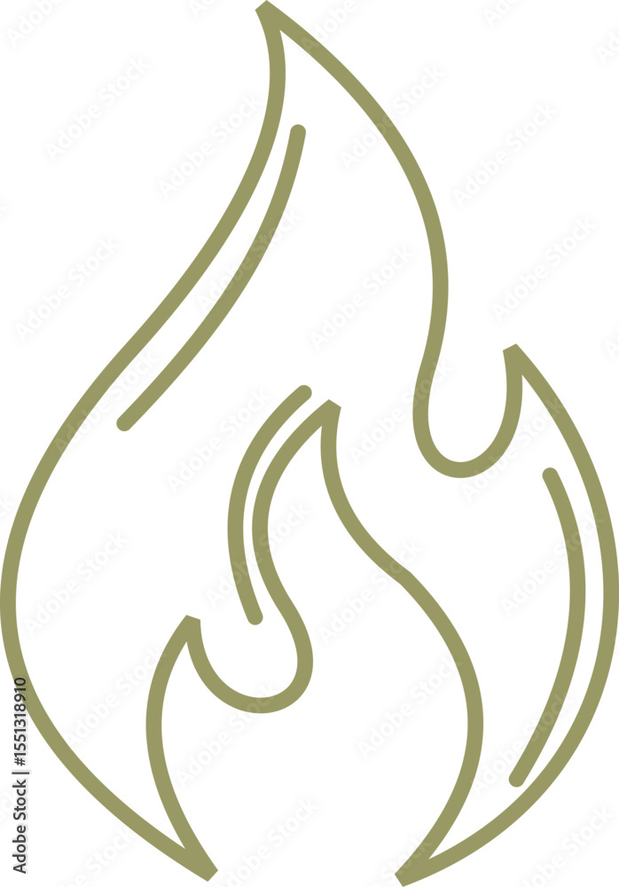 Obraz premium Fire Outline 
