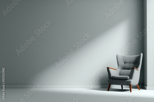 modern chair with unique texture set against light gray background