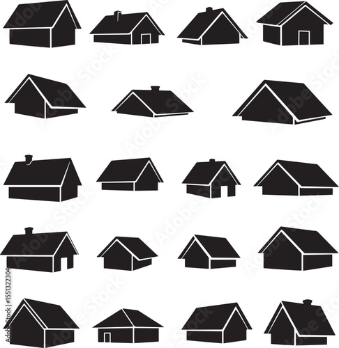 Diverse House Icons 4K Video Animation Pack for Design Projects