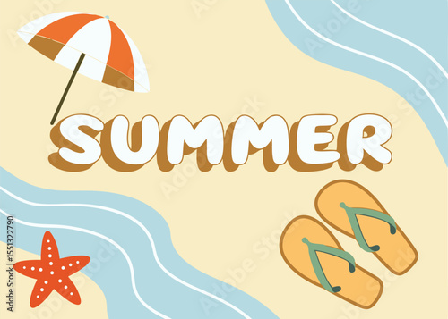 Summer Vector Art: Ideal for Beach and Vacation Promotions