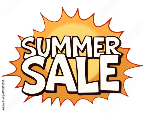 Summer Sale Decorative Lettering for Promotional Designs