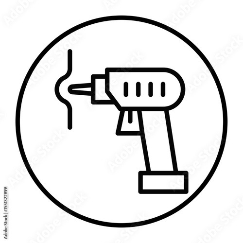 Automatic Drilling Vector Icons