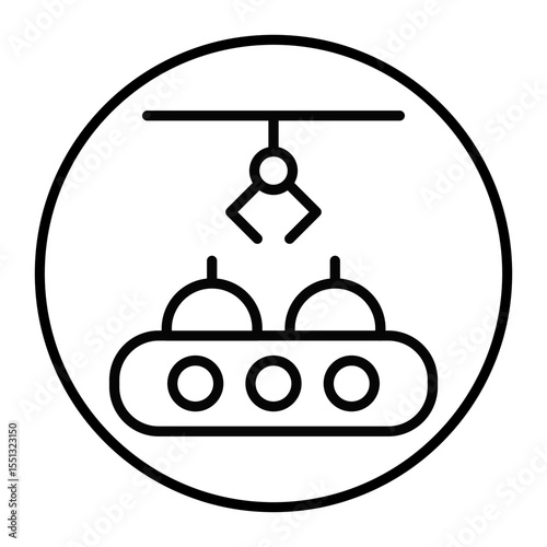 Food Conveyor Vector Icons