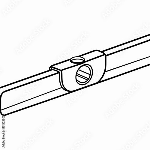 Pedestrian sensor schematic presents detailed technical drawing for safety systems. This pedestrian sensor design ensures pedestrian safety using advanced technological sensors in public spaces.