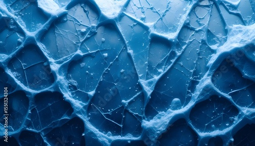 Grained Geometric Blue Ice Texture: A Cool and Crystalline Abstract Background