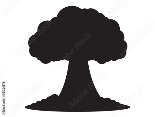 Bomb Explosion Silhouette