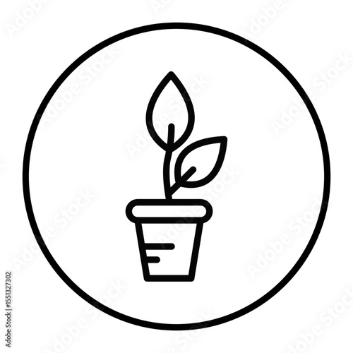 Plant Pot Vector Icons