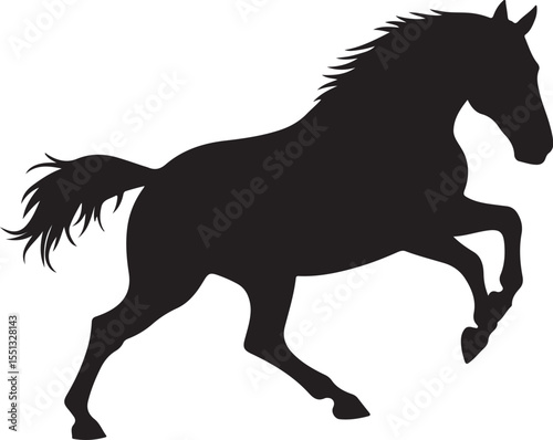 Black horse vector illustration, horse, animal, vector, stallion, illustration, silhouette, pony, wild, running, mustang, black, cartoon, farm, mane, mammal, equestrian, mare, equine, tail, gallop, ar
