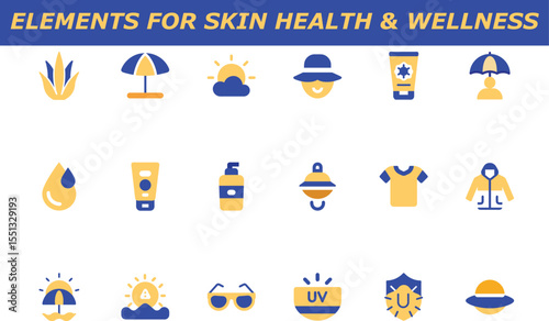 Bundle Skin Health Wellness Sun Protection Umbrella Hat Sunscreen Lotion