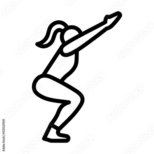 Chair Pose Icon