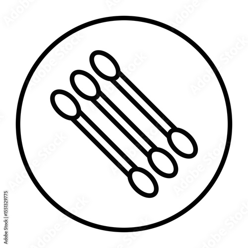 Cotton Swabs Vector Icons