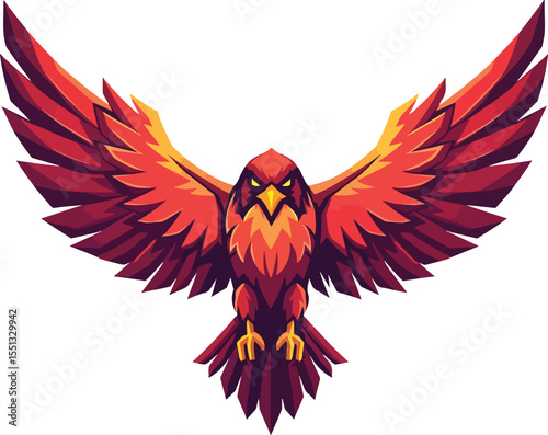 Majestic Eagle Soaring Through the Sky With Outstretched Wings of Power and Grace