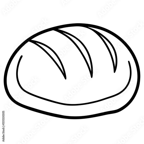 Traditional Loaf Linear Icon