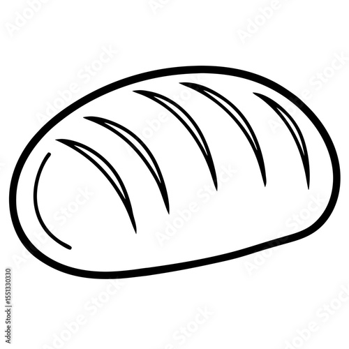 Traditional Loaf Linear Icon