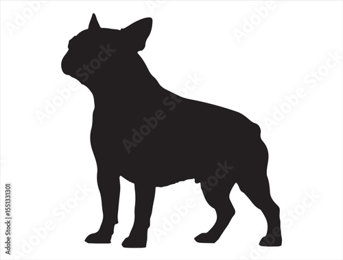 Boston Terrier Dog Silhouette