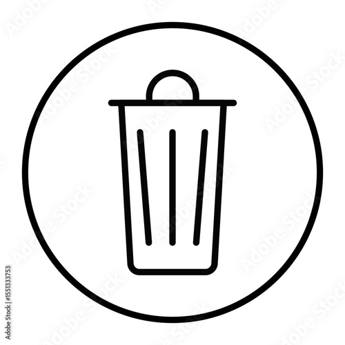 Trash Bin Vector Icons