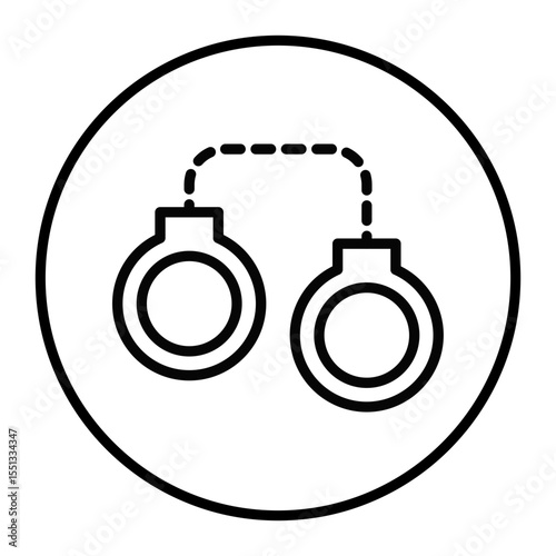 Handcuffs Vector Icons