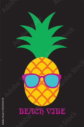 vector illustration of pineapple