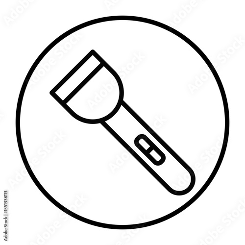 Police Flashlight Vector Icons