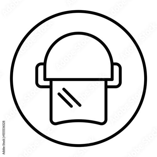 Police Helmet Vector Icons