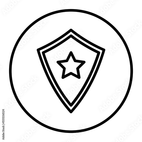 Police Shield Vector Icons