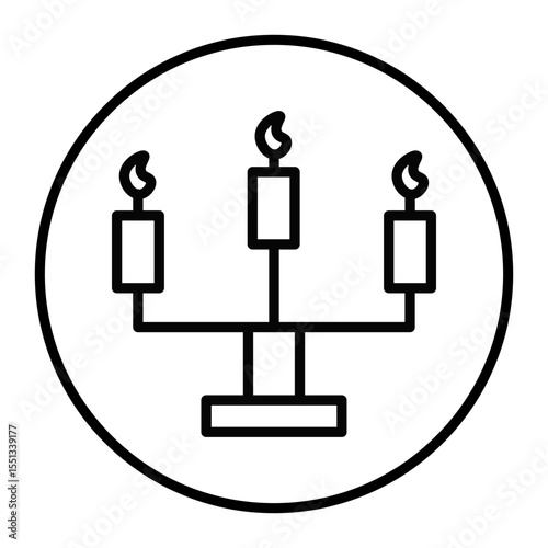 Candelabra Vector Icons