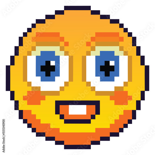 Pixel dizzy face