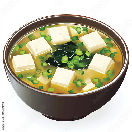 a bowl of miso soup