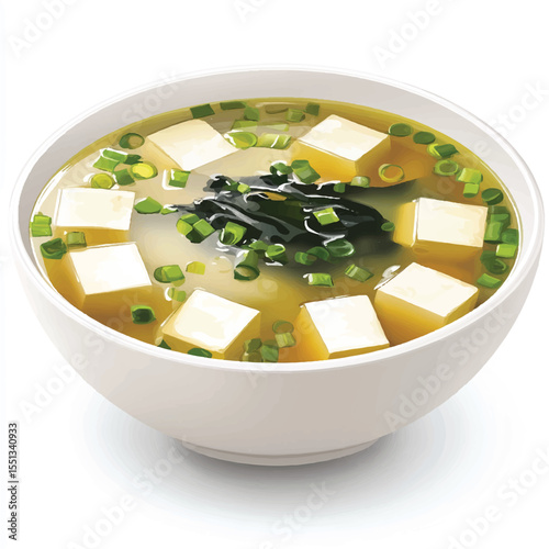 a bowl of miso soup