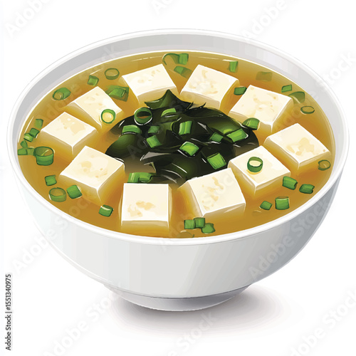 a bowl of miso soup