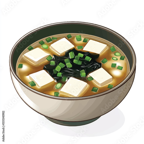 a bowl of miso soup