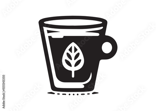 Espresso shot Glass silhouette vector, Glass Icon
