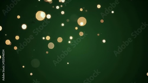 Stunning Golden Particle Footage with Green Screen Background Perfect for Video Editing and Compositing