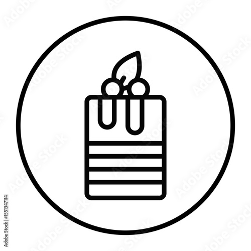 Tiramisu Vector Icons