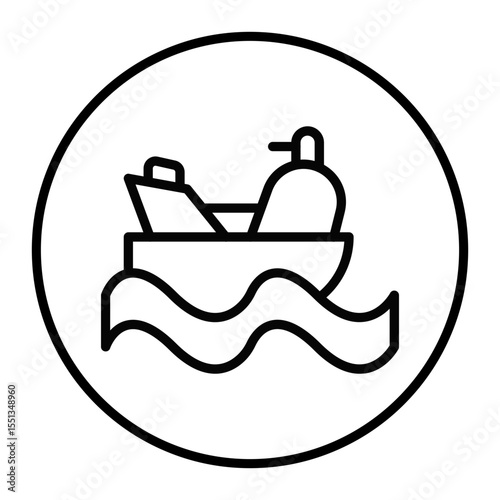 Jet Ski Vector Icons