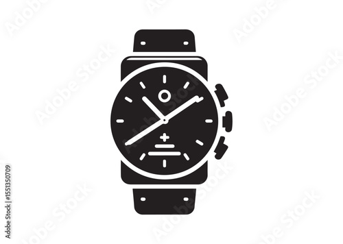 Smartwatch silhouette vector, Smartwatch Icon