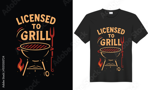 This BBQ-themed t-shirt design is perfect for grill masters and backyard chefs. Featuring bold graphics of flames, grills, or smoky meat, it adds humor and heat to any cookout. Comfortable and eye-cat
