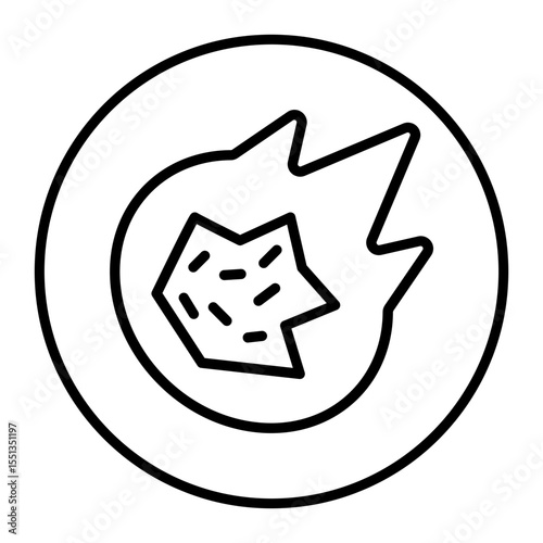Meteorite Vector Icons