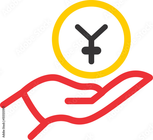 colourful business icon transparent vector 